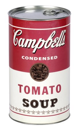 Andy Warhol [da], Campbell's Tomato Soup.