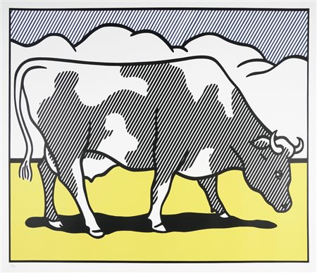 Roy Lichtenstein, Cow Going Abstract (Triptych). 1982.