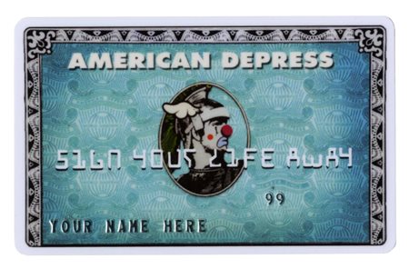 Banksy, American Depress Credit Card. 2008.