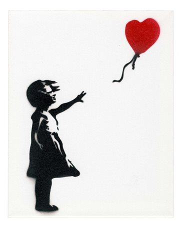 Banksy, Dismaland. The Balloon Girl. 2015.