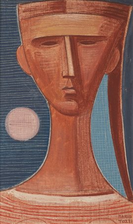 Mario Tozzi (Fossombrone 1895-Saint-Jean-du-Gard 1979)  - Busto di donna, 1965