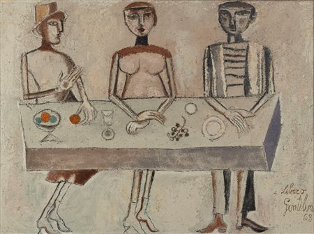 Franco Gentilini (Faenza 1909-Roma 1981)  - Il Banchetto (N.1), 1953