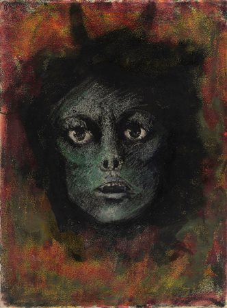 Leonor Fini (Buenos Aires 1907-Parigi 1996)  - Volto di donna, 1956 ca.