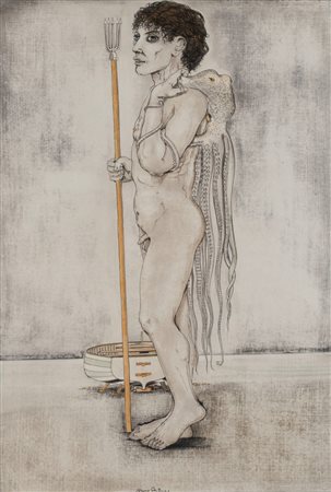 Bruno Caruso (Palermo 1927-Roma 2018)  - Figura, 1975 ca.