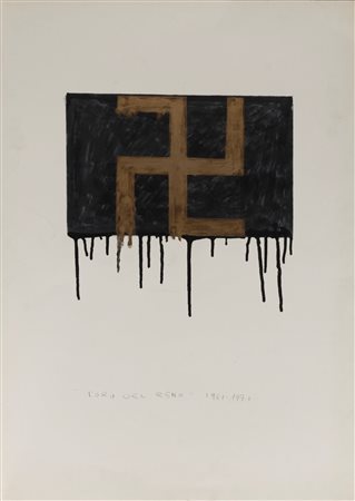 Franco Angeli (Roma 1935-1988)  - L'Oro del Reno, 1961/'71