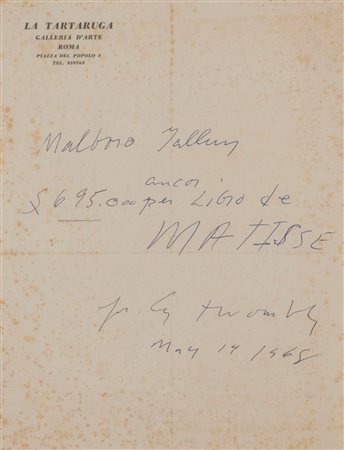 Cy Twombly (Lexington 1928-Roma 2011)  - Per Cy Twombly  May 14 1968, 1968