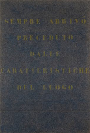 Vincenzo Agnetti (Milano 1926-1981)  - Ritratto d'uomo, 1968/'70