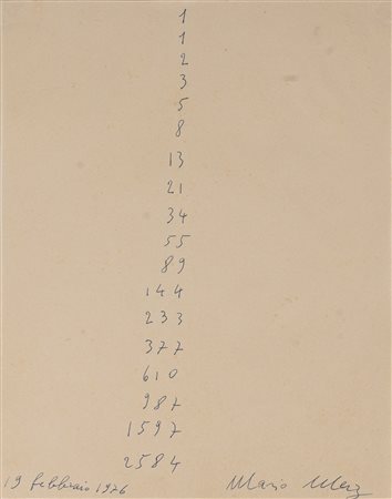 Mario Merz (Milano 1925-2003)  - Numeri, 1976