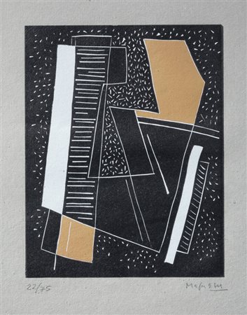 ALBERTO MAGNELLI<BR>Firenze 1888 - 1971 Parigi<BR>"Composition 48" 1970