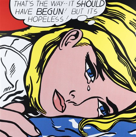 LICHTENSTEIN ROY (D'après)<BR>New York (USA) 1923 – 1997<BR>"Hopeless" 1963