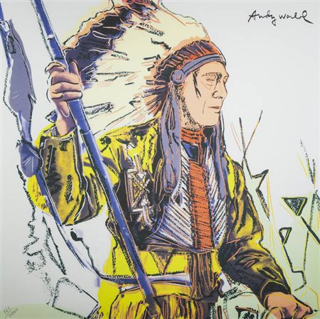 ANDY WARHOL<BR>Pittsburgh (USA) 1927 - 1987 New York (USA)<BR>"War bonnet indian"