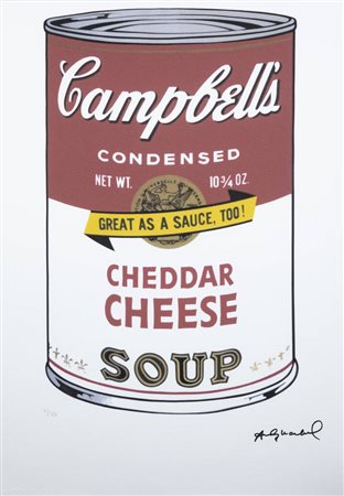 ANDY WARHOL<BR>Pittsburgh (USA) 1927 - 1987 New York (USA)<BR>"Campbell's condensed - Cheddar Cheese Soup"