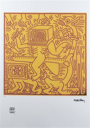 KEITH HARING<BR>Reading (USA) 1958 –1990 New York (USA)<BR>"Senza titolo"