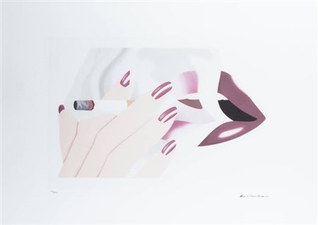 TOM WESSELMANN<BR>Cincinnati (USA) 1931 - 2004 New York (USA)<BR>"Fumando"