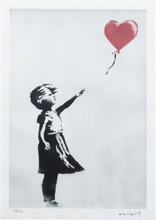 BANKSY (D'après)<BR>"Girl with balloon"