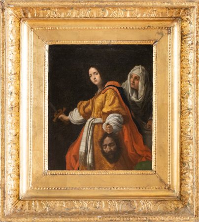 Da Cristofano Allori. "Giuditta con la testa di Oloferne". Olio su tela. Cm 33x27,5.