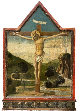 Maestro del XVI secolo, con rifacimenti e restauri del XX secolo. "Cristo in...