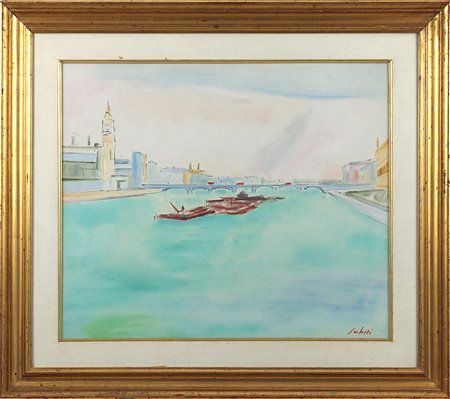 Fioravante Seibezzi (1906-1975) Senza titolo Olio su tela cm 54x64 Firma in...