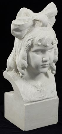 Annibale Monti (1875-1941) Ritratto di Doriana Romagnoli Scultura in gesso cm...