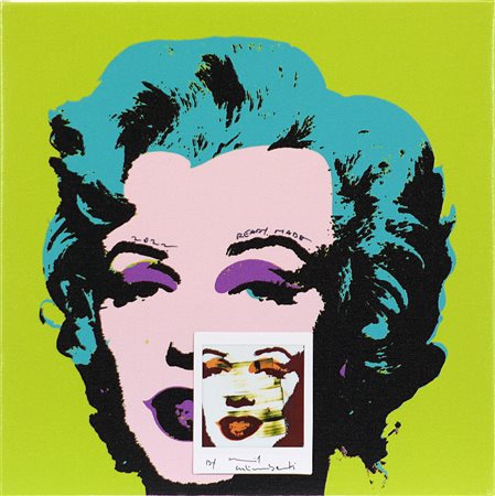 Maurizio Galimberti (1956) Marylin Canvas, 2022 Readymade Fuji Instax Square...