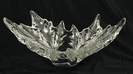 Marc Lalique (1900-1977) Champs Elysees Coppa in vetro cm 45x25x17 Gli...