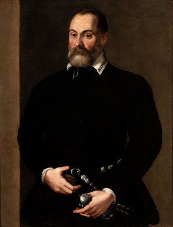 Giovan Battista Moroni (cerchia di) (Albino 1522 ca.-Albino 1578) Ritratto di...