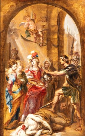 Peter Paul Rubens (cerchia di) (Siegen 1577-Anversa 1640) Studio per la...