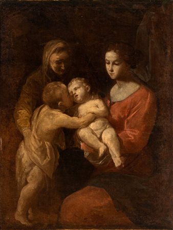 Il Pesarese Simone Cantarini (Pesaro 1612-Verona 1648) Sacra Famiglia con...