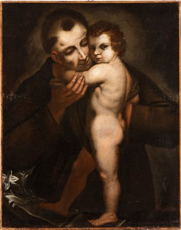 Artista italiano, XVII secolo () Sant'Antonio da Padova con il Bambino