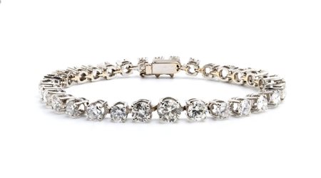  Bracciale tennis in oro con diamanti  