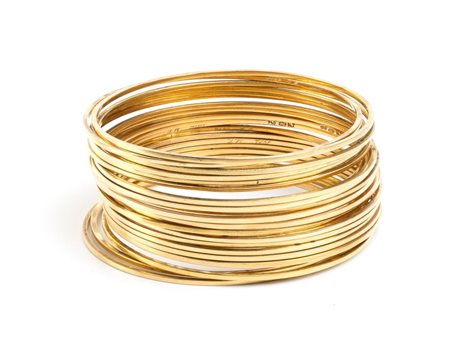  
Lotto di 23 bracciali in oro 
 