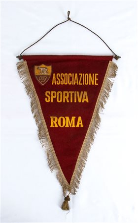  
Calcio, Italia, gagliardetto AS ROMA anni '70 1970s
cotone 