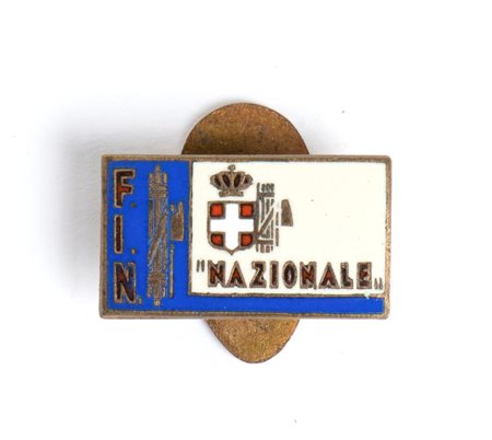  
Nuoto, Italia, distintivo nazionale olimpionico 1930s
metallo 