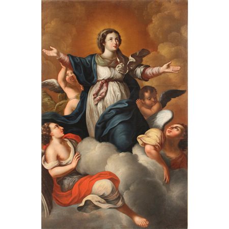 Scuola di Ciro Ferri (1634/1689) "Assunzione della Vergine in cielo" - "Assumption of the Virgin into heaven"