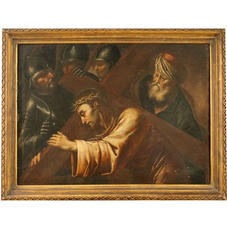 Mario Minniti (attr.) (1577/1640) "Cristo porta croce" - "Christ carries the cross"