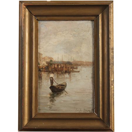 Emilio Borsa (1857/1931) "Veduta di Venezia" - "View of Venice"