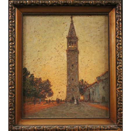 Ugo Flumiani (1876/1938) "Campanile di Fiume" - "Fiume Bell Tower"