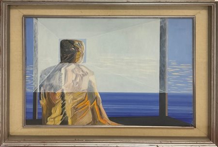 Mario Rossello "L'uomo e il mare" 1966
Olio su tela
cm 60x70
firmata in basso a