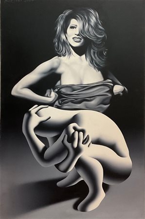 Kostabi Mark "The Devil is a woman" 2004
acrilico su tela
cm 150x90
firmato e da