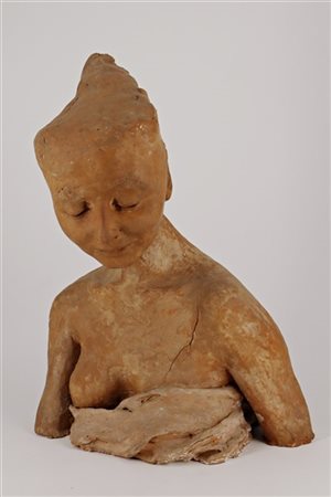 Ignoto del secolo XX

"Mezzobusto femminile" 
scultura in terracotta (h. cm 47)