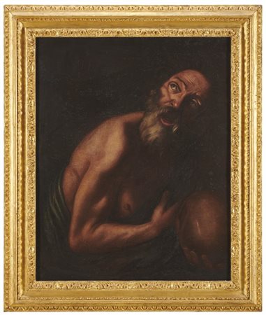 Scuola del secolo XVII

"San Girolamo"
olio su tela (cm 73,5x60)
in cornice 
(d