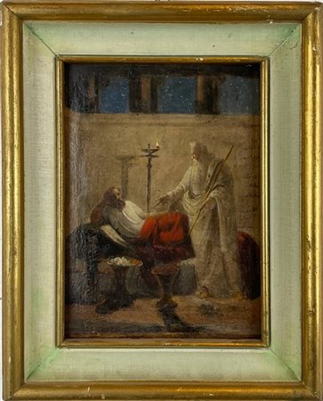 Ignoto del secolo XIX

"Scena religiosa"
olio su tela (cm 22,5x17)
in cornice l