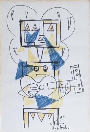 DISEGNO DI IBRAHIM KODRA, 1975