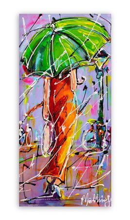 MATHIAS - Amsterdam girl with umbrella, 2020