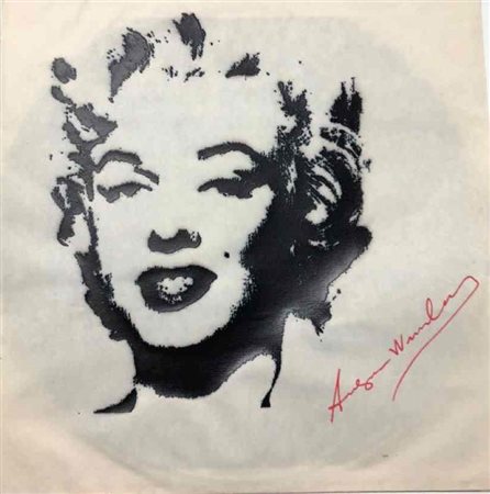 ANDY WARHOL (1928-1987) Serigrafia CM 30X30 Anno 1980 Titolo -Marilyn- Firma...