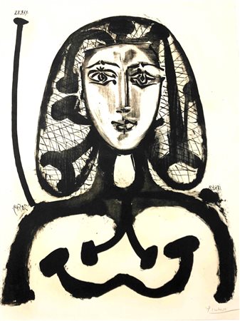 PABLO PICASSO (1881-1973 ) Litografia Originale CM 65,1X49,9 Anno 1949 Titolo...