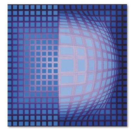 Victor Vasarely "FEL-VILAG" 1971
acrilico su masonite
cm 80x80
Firmato in basso