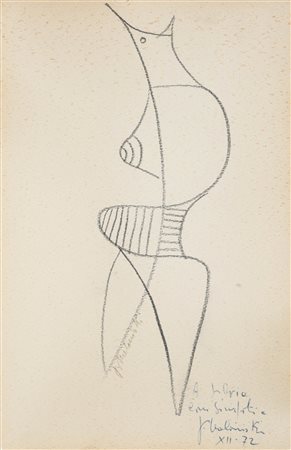 Meloninski (1943) Senza titolo, 1973;Tempera su carta, 49 x 34 cm Firma e...