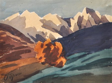 Josef Telfner (Meran/Merano 1874 - Gufidaun/Gudon 1948) Dolomiti in...