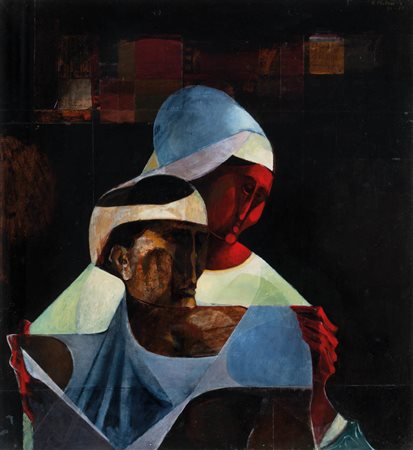 Karl Plattner (Mals/Malles 1919 - Mailand/Milano 1986) Pietà, 1954-55; Olio...